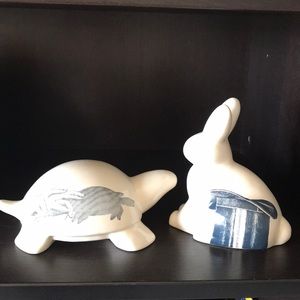 West Elm tortoise and the hair figures.